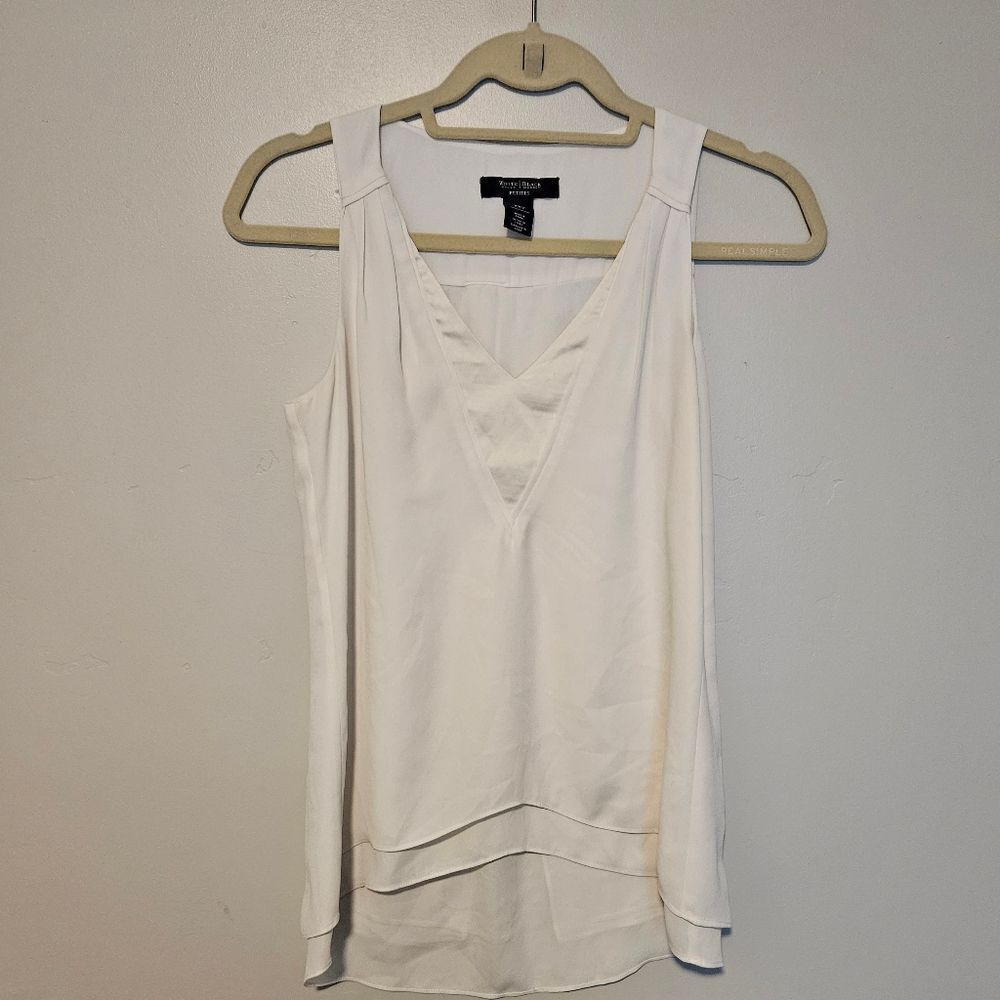 Women's White House Black Market high/low blouse Size XXSP